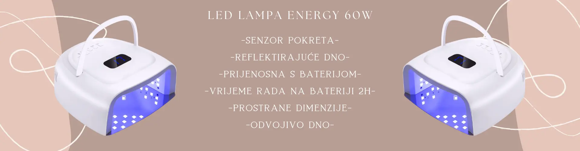 LED lampa energy 60w