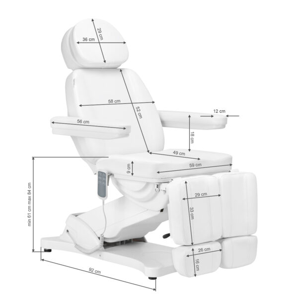 Električna kozmetička stolica Classic Pedi White